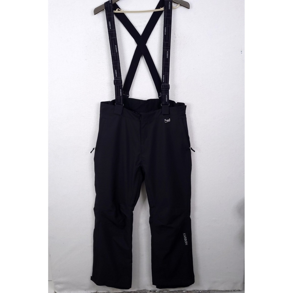 Karbon Extrem Snowboard Pants Bibs 2XL Black Ski Suspenders Extrem 3  Insulated